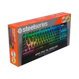 کیبورد گیمینگ بی سیم استیل سریز مدل APEX PRO TKL